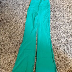 Lululemon Vibrant Green Flare Pants